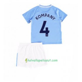 Jalkapallo Pelipaidat Manchester City Vincent Kompany 4 Lasten Kotipaita 2017-2018 Lyhythihainen