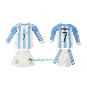 Jalkapallo Pelipaidat Argentiina Angel Di Maria 7 Lasten Kotipaita 2016 Pitkähihainen