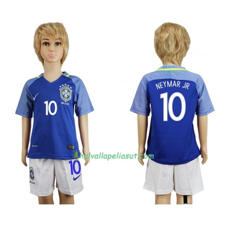 Jalkapallo Pelipaidat Brasilia Neymar JR 10 Lasten Vieraspaita 2016 Lyhythihainen