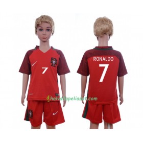 Jalkapallo Pelipaidat Portugali Cristiano Ronaldo 7 Lasten Kotipaita Euro 2016 Lyhythihainen