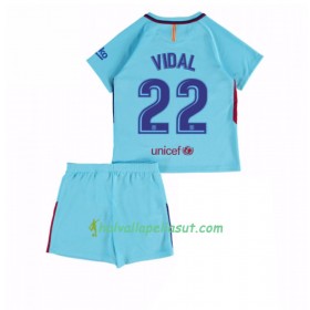 Jalkapallo Pelipaidat FC Barcelona Aleix Vidal 22 Lasten Vieraspaita 2017-2018 Lyhythihainen