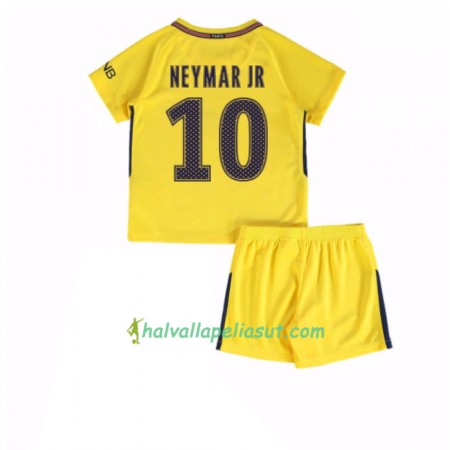 Jalkapallo Pelipaidat Paris SG Neymar Jr 10 Lasten Vieraspaita 2017-2018 Lyhythihainen