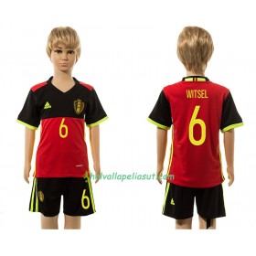 Jalkapallo Pelipaidat Belgia Witsel 6 Lasten Kotipaita 2016 Lyhythihainen