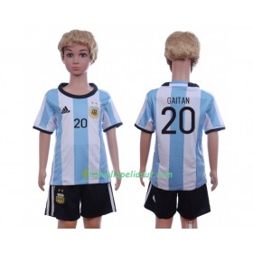 Jalkapallo Pelipaidat Argentiina Gaitan 20 Lasten Kotipaita 2016 Lyhythihainen