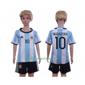 Jalkapallo Pelipaidat Argentiina Maradona 10 Lasten Kotipaita 2016 Lyhythihainen