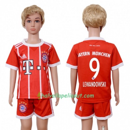 Jalkapallo Pelipaidat FC Bayern München Robert Lewandowski 9 Lasten Kotipaita 2017-2018 Lyhythihainen