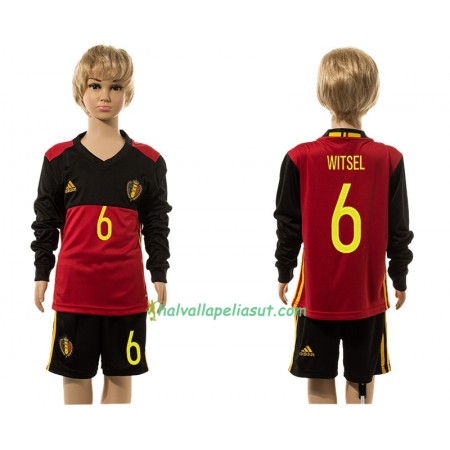 Jalkapallo Pelipaidat Belgia Witsel 6 Lasten Kotipaita 2016 Pitkähihainen