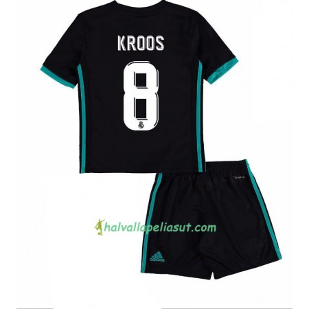 Jalkapallo Pelipaidat Real Madrid Toni Kroos 8 Lasten Vieraspaita 2017-2018 Lyhythihainen