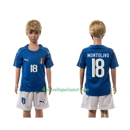 Jalkapallo Pelipaidat Italia Montolivo 18 Lasten Kotipaita 2016 Lyhythihainen
